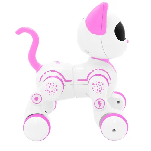 Robot Chat Power Kitty Jr. – Télécommandé, Danse, Ronronne, Yeux LED, Initiation Codage STEM, Dès 3 Ans