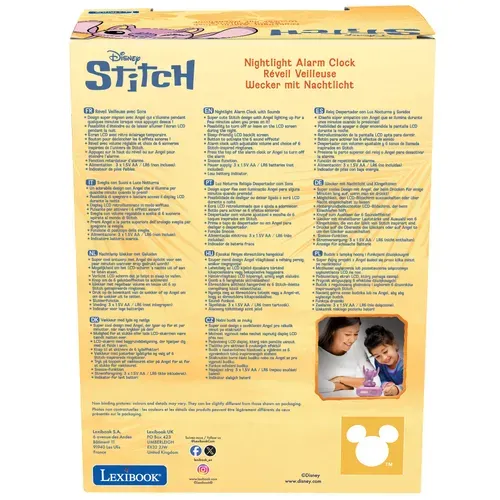 Radio réveil Stitch LEXIBOOK RL800D1 vue détaillée