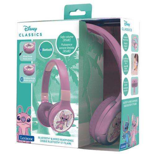 Casque 2 En 1 Stitch Angel Bluetooth Et Filaire Avec Limitation De Son