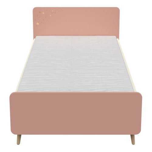 Lit 90x190 cm SUZIE Rose et créme