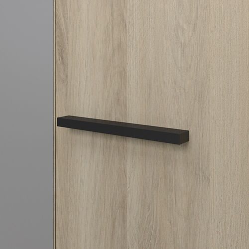 Armoire Adulte Contemporaine Chêne/anthracite Timeo