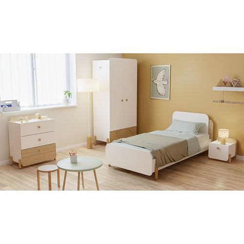 Commode 3 Tiroirs Edaj Blanc