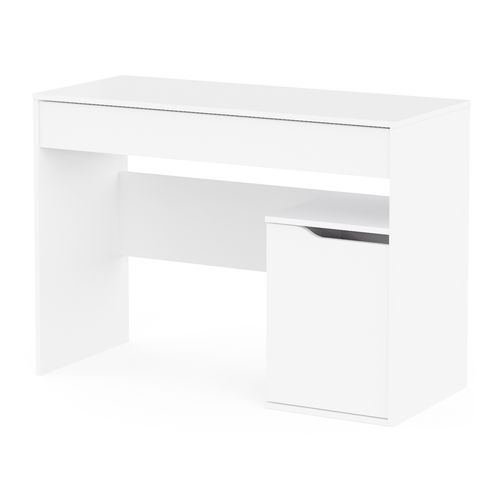 Bureau 1 porte et 1 tiroir KIM blanc