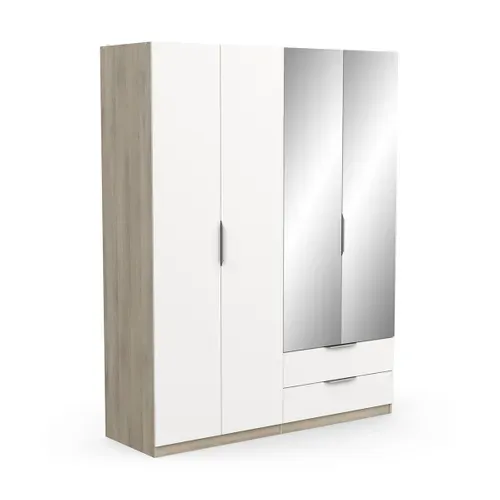 Armoire Avec 2 Miroirs - L157,3 Cm