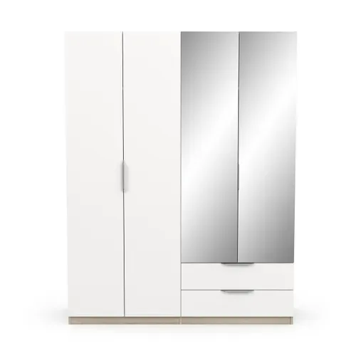 Armoire Avec 2 Miroirs - L157,3 Cm