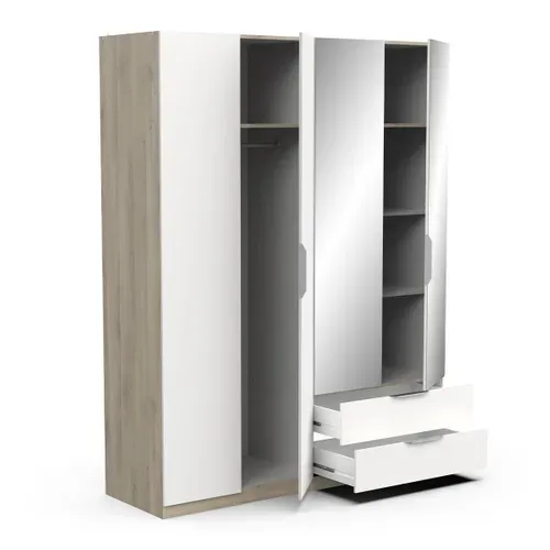 Armoire Avec 2 Miroirs - L157,3 Cm