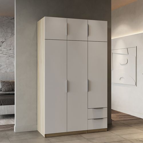 Armoire 6 Portes Et 2 Tiroirs - L119,4 Cm