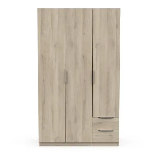 Armoire 3 Portes Et 2 Tiroirs - L119,4 Cm