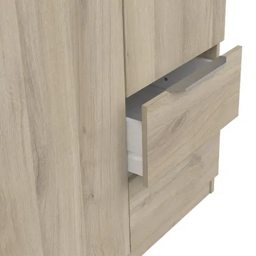 Armoire 3 Portes Et 2 Tiroirs - L119,4 Cm