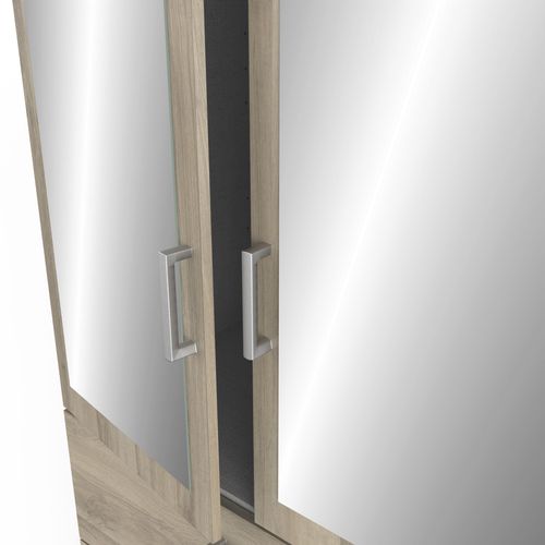 Armoire 4 portes 2 tiroirs L.179 cm READY imitation chêne kronberg