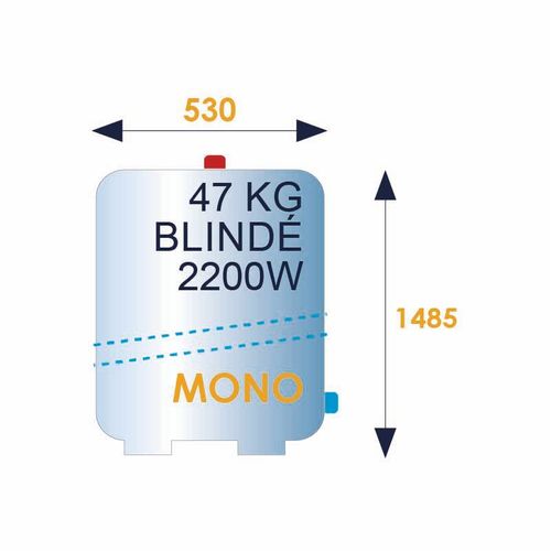 Chauffe-eau 300l Vertical Sur Socle Blindé Chauffeo - Atlantic - 022122