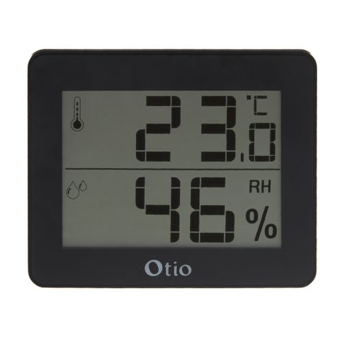 Thermomètre Hygromètre Noir - écran LCD - Otio