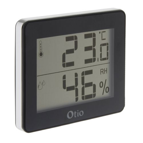 Thermomètre Hygromètre Noir - écran LCD - Otio