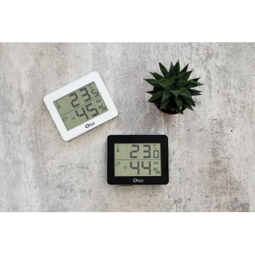 Thermomètre Hygromètre Noir - écran LCD - Otio