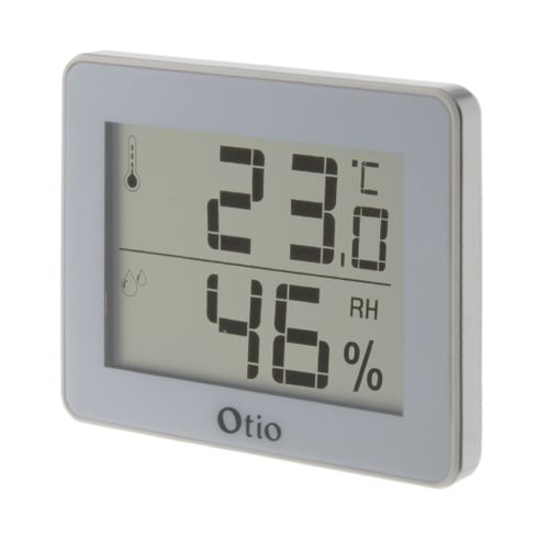 Thermomètre Hygromètre Blanc - écran LCD - Otio