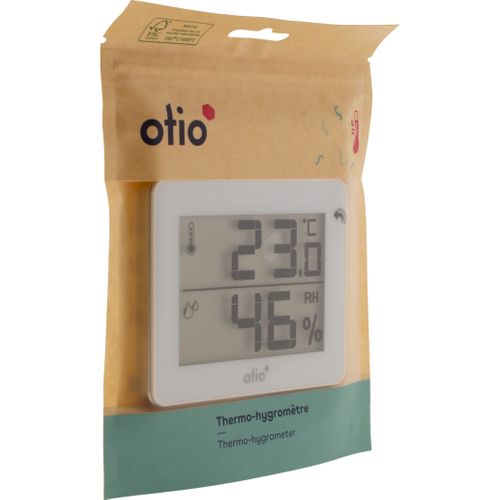 Thermomètre Hygromètre Blanc - écran LCD - Otio