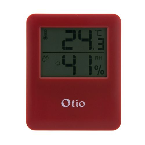 Thermomètre Hygromètre Magnétique LCD - Bordeaux - Otio