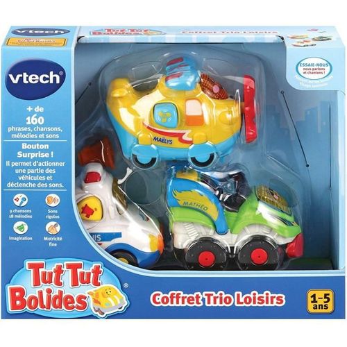 Tut Tut Bolides Coffret Trio Loisirs (avion + Formule 1 + Bus)