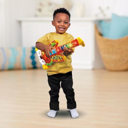 Guitare Électrique Enfant Jungle Rock Tigre - 2-5 Ans, 8 Touches Lumineuses