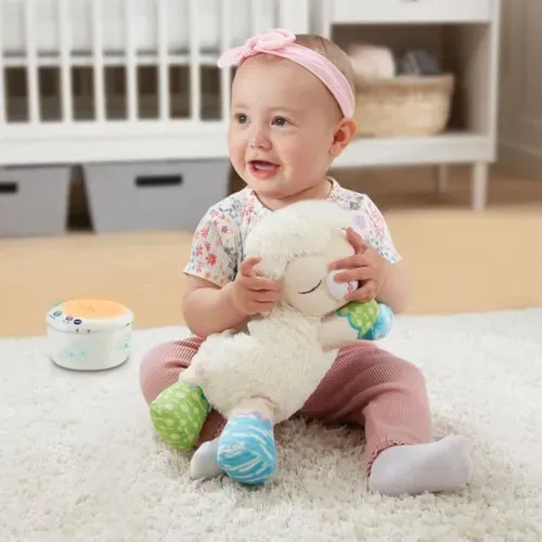 Veilleuse Peluche Mouton 3-en-1 Avec Projection, Sons Et Minuterie