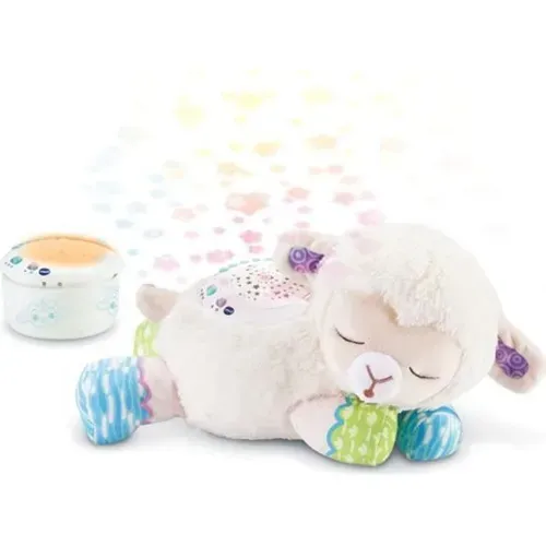 Veilleuse Peluche Mouton 3-en-1 Avec Projection, Sons Et Minuterie