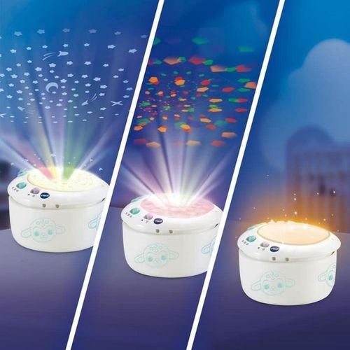 Veilleuse Peluche Mouton 3-en-1 Avec Projection, Sons Et Minuterie