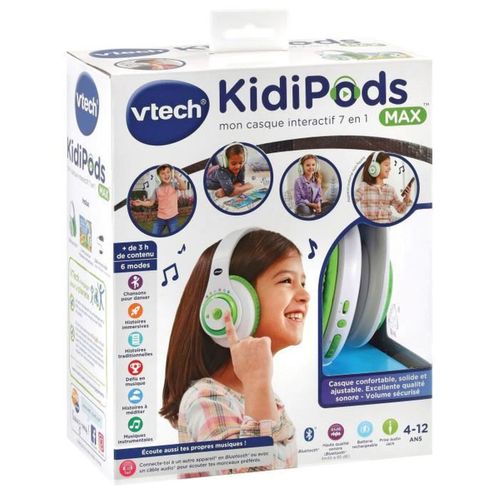 Casque Audio Interactif Pour Enfants 4–12 Ans — Bluetooth, 85 dB, Intégré
