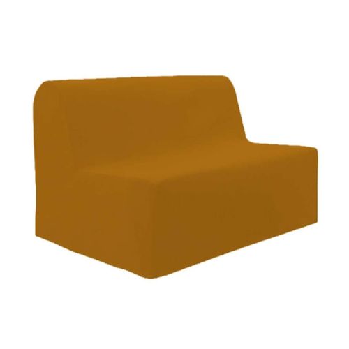 Housse BZ Unie Dos Nu Jaune 140x200