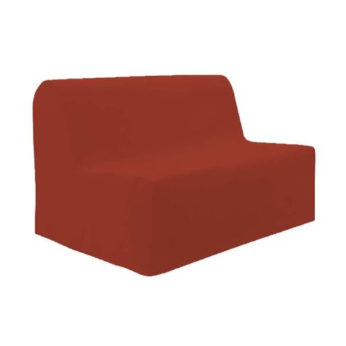 Housse BZ Unie Dos Nu Orange 140x200