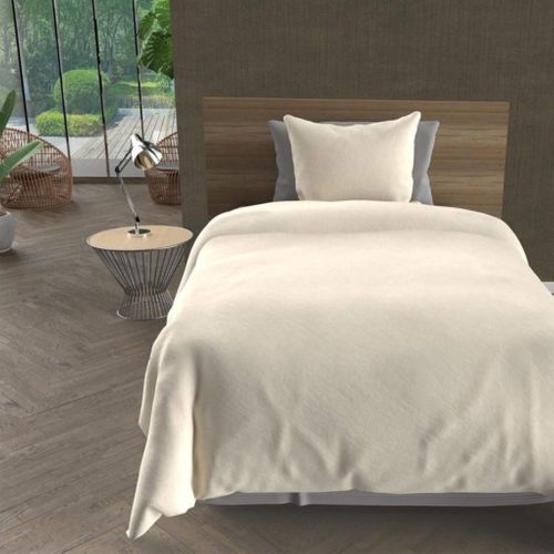 Parure De Lit Unie Bohème Beige 240x220