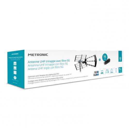 Antenne D'extérieur Trinappe 26 dB + Filtre 694 Mhz