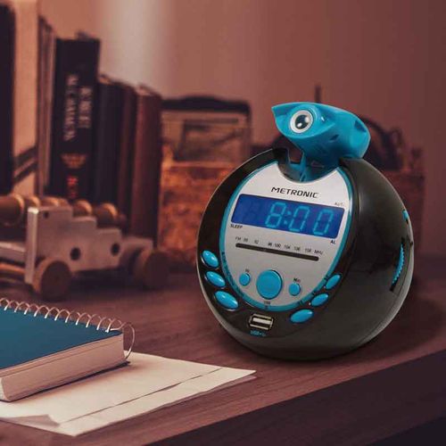 Radio-réveil Sportsman Fm Projection Double Alarme Avec Port Usb