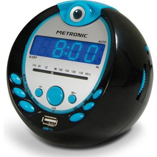 Radio-réveil Sportsman Fm Projection Double Alarme Avec Port Usb