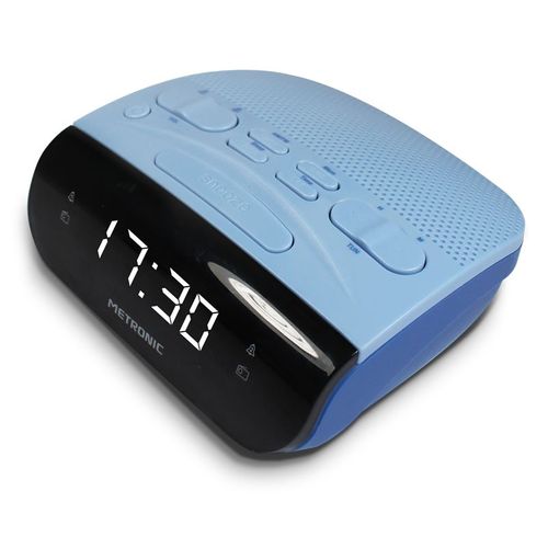 Radio-réveil Duo Colors Am/fm Double Alarme - Bleu