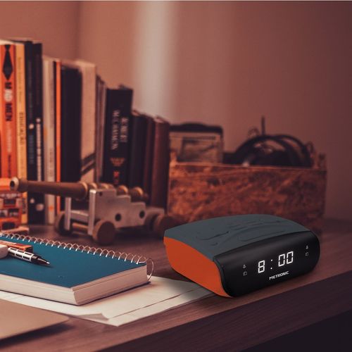 Radio-réveil Duo Colors Am/fm Double Alarme - Orange