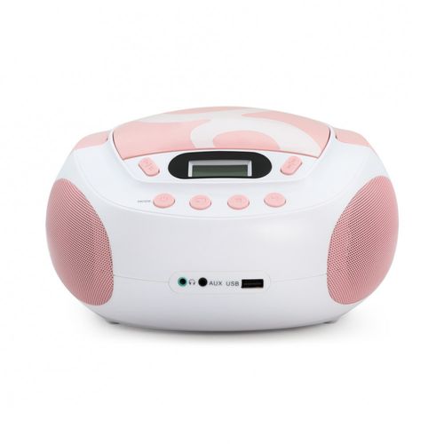 Lecteur Cd Mp3 Enfant Avec Port USB - Rose Clair