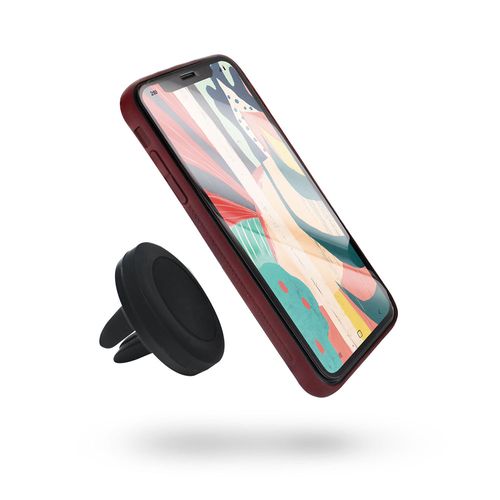 Coque Semi-rigide Magnétique Avec Support  Pour iPhone 7/8/se 2020 - Bordeaux