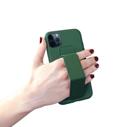 Coque Semi-rigide Magnétique Avec Support Pour iPhone 12 Mini - Verte