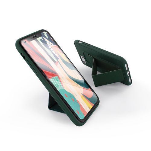 Coque Semi-rigide Magnétique Avec Support Pour iPhone 12 Mini - Verte
