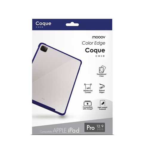 Coque Semi-rigide Color Edge Pour iPad Pro 12.9 2020 - Bleue