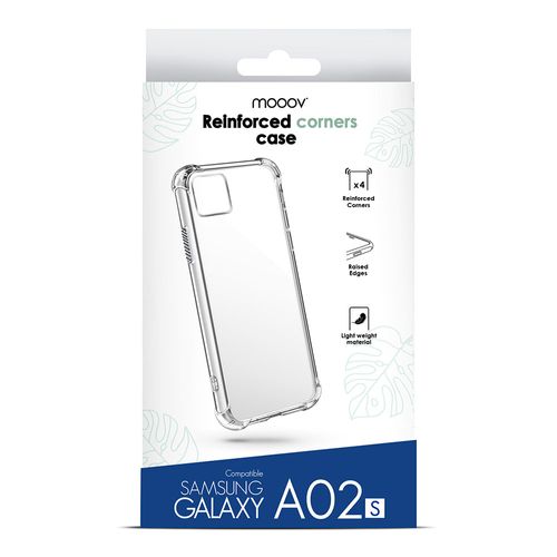 Coque Semi-rigide Renforcée Pour Samsung A02s - Transparente
