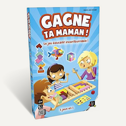 GIGAMIC - GZFGM - Jeu de Réflexion - Gagne Ta Maman 1 - 2 joueurs, Ton Bois GIGAMIC - GZFGM - Jeu de Réflexion - Gagne Ta Maman 1 - 2 joueurs, Ton Bois