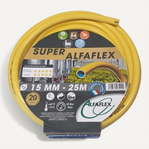 Tuyau D'arrosage Diamètre 15mm Longueur 25m Super - Alfaflex - Afsup15025