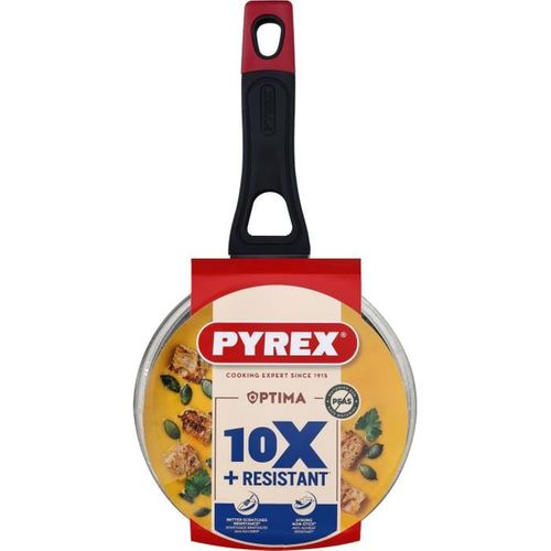 Casserole 16 Cm Anti-adhésive Avec Couvercle Verre, Sans Pfas, Induction
