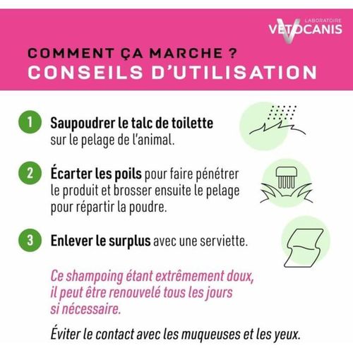 Shampoing Sec Talc 150 G Pour Chat — Parfum Fleur De Lotus