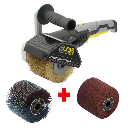 Rénovateur Électrique 1300 W Avec Brosses Abrasives Et Fibre Synthétique