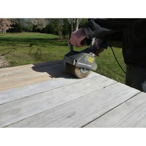 Pack Renovateur Exterieur Rex120c + Brosse De Precision + Brosse à Lanieres De Precision