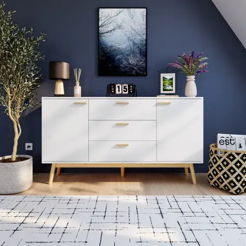 Toile 50x70 cm FORET Lario noir vue d'ambiance 1