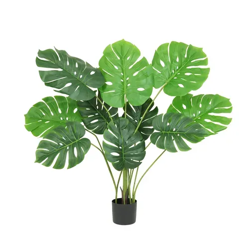Monstera Artificiel Toucher Naturel 120cm