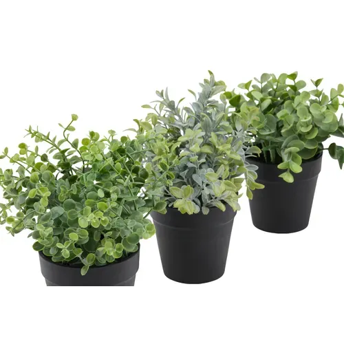 Feuillage plastique H. 20 cm Vert vue détaillée